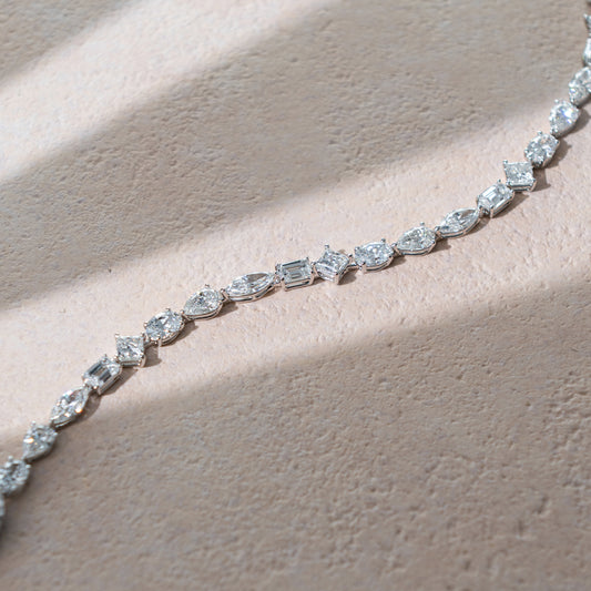 Lab-grown diamond bracelet featuring