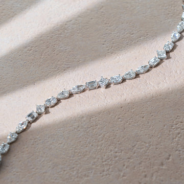 Lab-grown diamond bracelet featuring