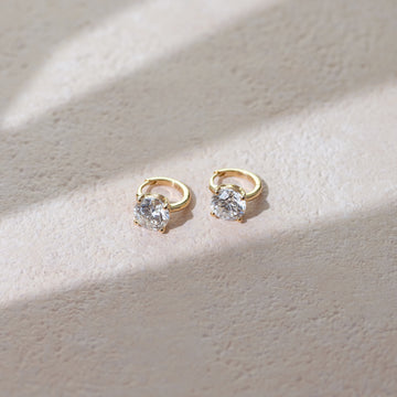 FOLLOW ME lab-grown diamond hoop earring