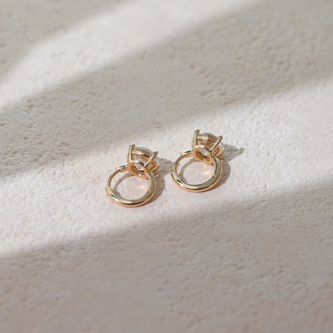 FOLLOW ME lab-grown diamond hoop earring