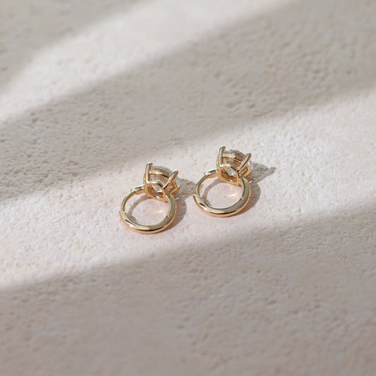 FOLLOW ME lab-grown diamond hoop earring