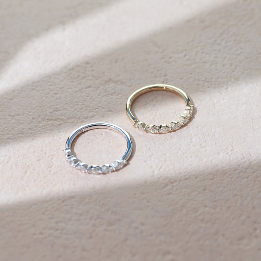 0.3ct TW Marquise Row Lab-Grown Diamond Gold Band